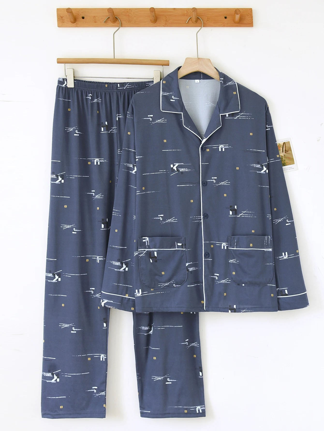 Casual Pajamas for Men, Autumn and Winter 2025 New Long-Sleeved Versatile Youth Stylish Autumn and Winter Set Loungewear