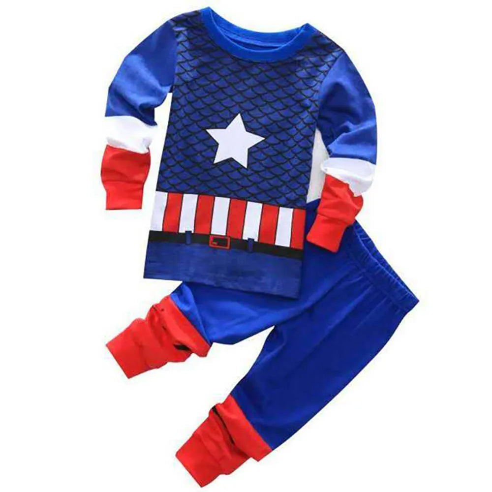 Boys Girls Pajamas Sets Kids Toddler 2 to 3 4 5 6 7 Years Cotton Long Sleeve Spring Fall Children Homewear Pijamas