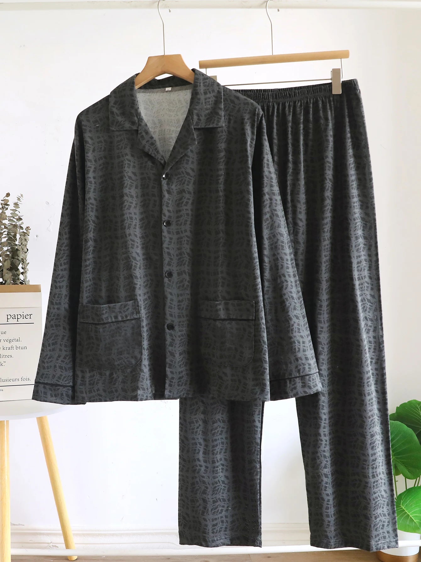 Casual Pajamas for Men, Autumn and Winter 2025 New Long-Sleeved Versatile Youth Stylish Autumn and Winter Set Loungewear